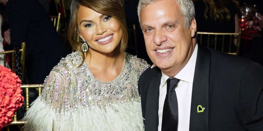 Chrissy Teigen and Eric Ripert at Gala 2022