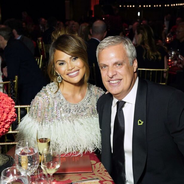 Chrissy Teigen and Eric Ripert at Gala 2022