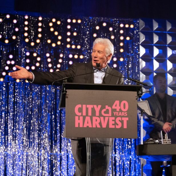 Richard Gere on stage at the 40th Anniversary Gala